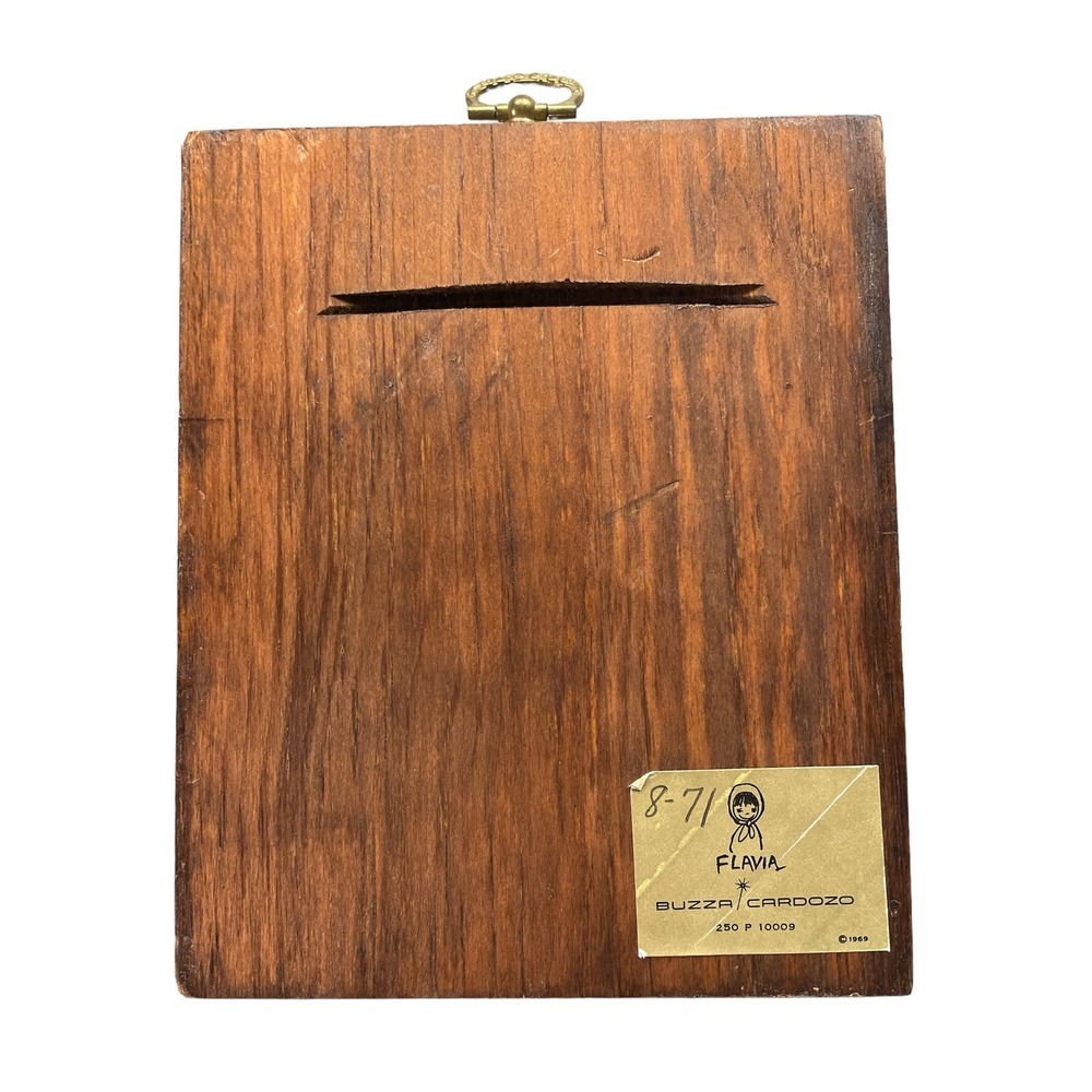 🔥Vintage Mid-Century 1969 Flavia Buzza Cardozo Wood Art “Islands” - Picture 2 of 4
